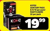 Kotex - SANITARY PADS / PANTYLINERS