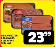 Frozen - FROZEN BRAAI WORS/BEEF MINCE