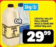 Crystal Valley - FULL CREAM MILK 2L/DARLING AMASI 2KG