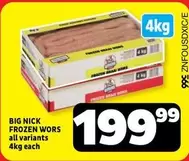 Frozen - BIG NICK FROZEN WORS