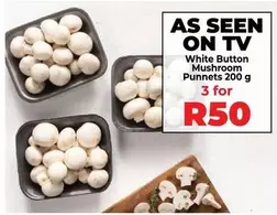 White Button Mushroom Punnet