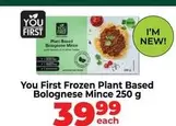 Frozen - Plant Based Bolognese Mince 250 g