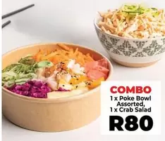 Poke Bowl Assorted, Crab Salad