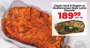 Classic Herb & Pepper or Mediterranean-Style Lamb Haanrib