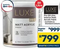 Pick n Pay - Pro 20 Litre Interior Matt Acrylic Paint