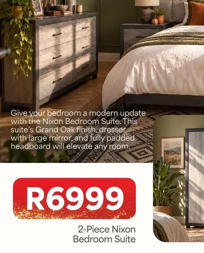 Finish - 2-Piece Nixon Bedroom Suite