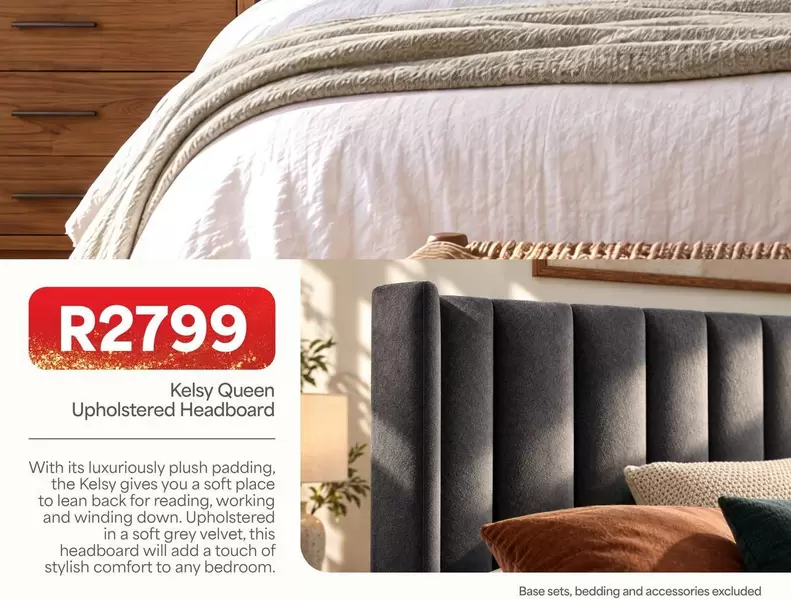 Plush - Kelsy Queen Upholstered Headboard
