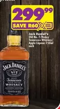 Jack Daniel's - Old No. 7/Honey Tennessee Whiskey/Apple Liqueur