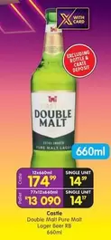 CASTLE - Double Malt Pure Malt Lager Beer RB 660ml