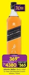 Johnnie Walker - Black Label 12-Year-Old Blended Scotch Whisky 750ml