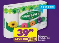 Twinsaver - 1-Ply Toilet Rolls