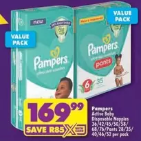 Pampers - Active Baby Disposable Nappies