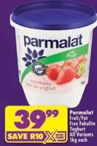 Parmalat - Fruit/Fat Free Fabulite Free Yoghurt