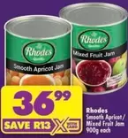 Rhodes - Smooth Apricot / Mixed Fruit Jam