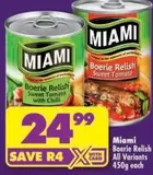 Miami - Boerie Relish Sweet Tomato with Chilli