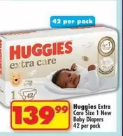 Huggies - Extra Care Baby Diapers