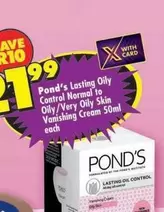 pond's - Lasting Oily Control Normal to Oily/Very Oily Skin Vanishing Cream