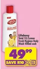 Lifebuoy - Total 10/Lemon Fresh Hygiene Body Wash