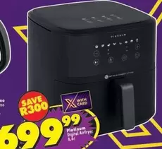 Platinum - Digital Airfryer 6,8l