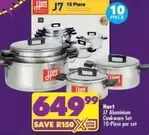 J7 Aluminium Cookware Set 10-Piece