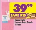 Essentials - Ecuador Guest Towels 3-Piece