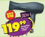 Essentials - Hair Dryer 1200W