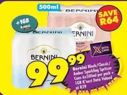 Bernini - Sparkling Spritzer Cans