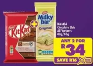 Nestlé - Chocolate Slab
