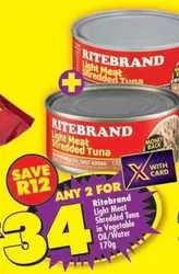 Ritebrand - Light Meat Shredded Tuna