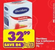 Clear - & Unflavoured Gelatine