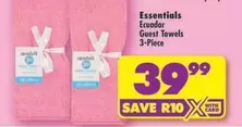 Essentials - Ecuador Guest Towels 3-Piece
