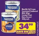 Nestlé - Full Cream Sweetened Condensed Milk / Caramel Treat Dairy Dessert