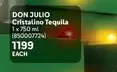 Don Julio - Cristalino Tequila 1 x 750 ml (850007724)