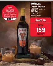 Amarula - Cream Liqueur with 2 Glasses Gift Set 1 x 750 ml (850051676)