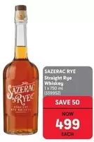 SAZERAC RYE Straight Rye Whiskey (339952)