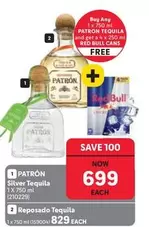 Reposado - Patron Silver Tequila 1 x 750 ml, Patron  Tequila 1 x 750 ml