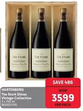 Hartenberg - The Stork Shiraz Vintage Collection 3 x 750 ml (850021175)