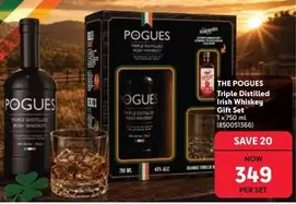 Triple Distilled Irish Whiskey Gift Set