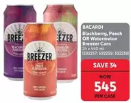 Bacardi - Breezer Cans (392237; 392239; 392238)