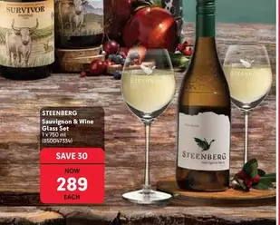 Steenberg - Sauvignon & Wine Glass Set 1 x 750 ml (85004735)