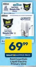 Raid - Liquid Electric Mosquito Killer Primary 33ml