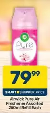 Pure Air Freshener Assorted 250ml Refill Each