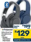 Polaroid - Ultra Over Ear Headphones Each PBH7001/PBH7000