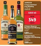 Jameson - Triple Distilled Irish Whiskey 1 x 750 ml (1368406)