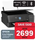 Epson - 3-in-1 Printer - Model: L3350