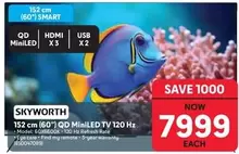 Skyworth - 152 cm (60") QD MiniLED TV 120 Hz