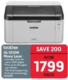 Brother - HL-1210W Mono Laser