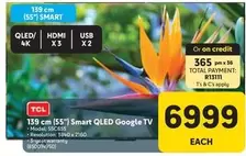 Total - 139 cm (55") Smart QLED Google TV