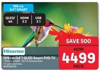 Hisense - 109 cm (43") QLED Smart FHD TV