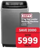Defy - 17 kg Top Loader Washing Machine